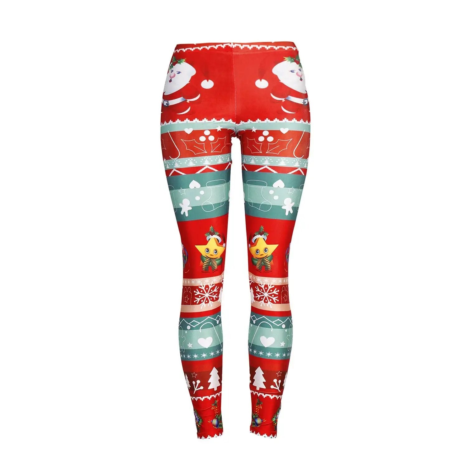 WILKYs0Women's Digital Printed Leggings Europe And America Christmas
 Product information:
 
 Fabric name: chemical fiber blended
 
 Main fabric composition: polyester fiber (polyester)
 
 The content of the main fabric ingredient: 8