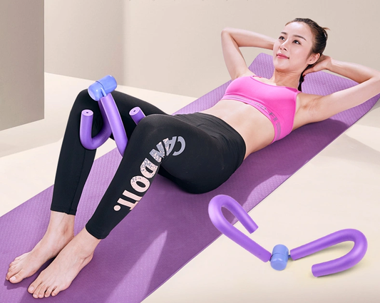 Multi-functional Thigh Master for yoga and fitness exercises.