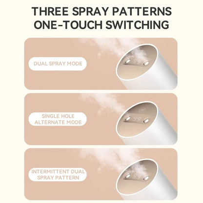 450ml Desktop Humidifier Mini Air Humidifier 360°Rotatable Dual - hole Spray Wireless Rechargeable Nano Atomization - WILKYs