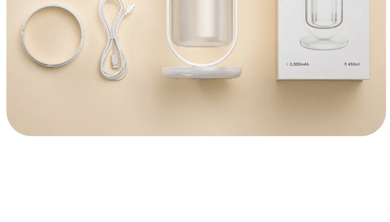 450ml Desktop Humidifier Mini Air Humidifier 360°Rotatable Dual - hole Spray Wireless Rechargeable Nano Atomization - WILKYs