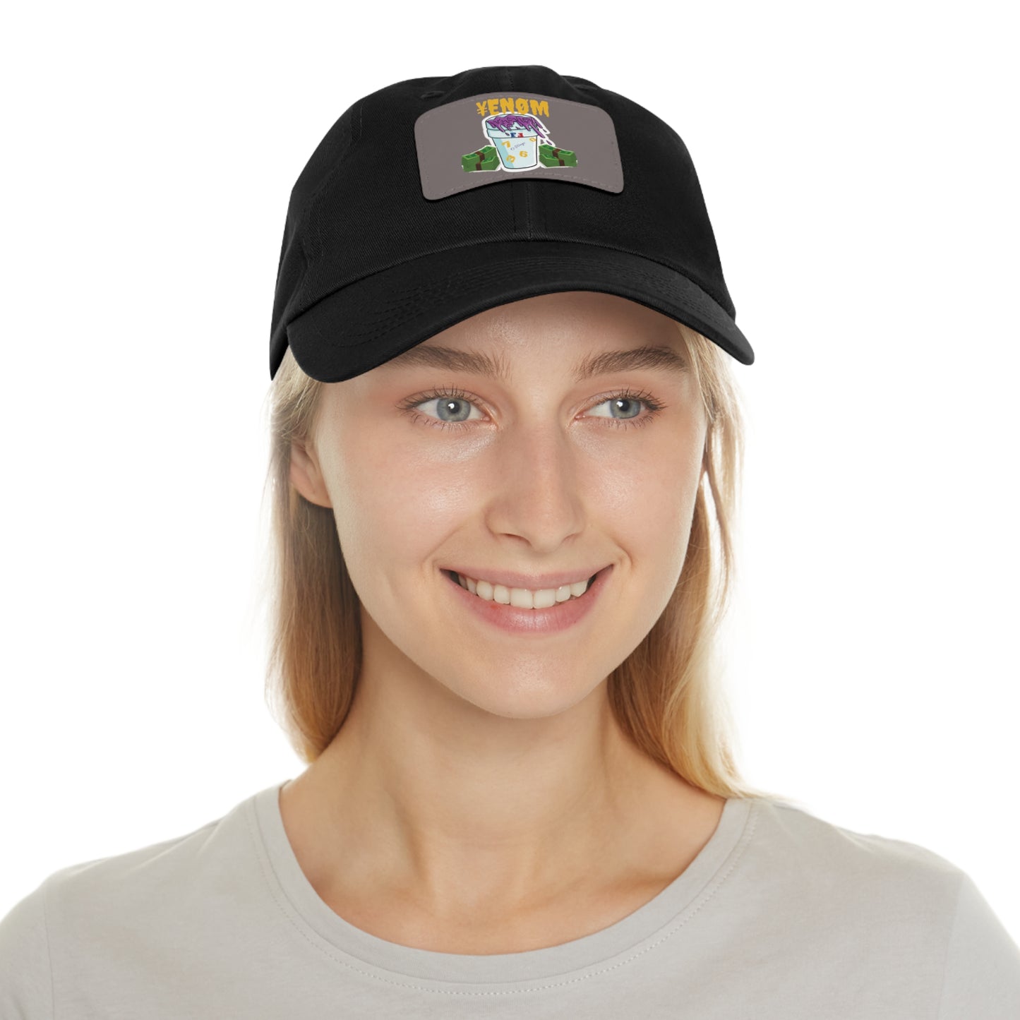 WILKYsHatsKeyan Dad Hat with Leather Patch (Rectangle)Introducing the Keyan Dad Hat, the perfect blend of sports and style. This baseball cap features a trendy dad hat design and a sleek leather patch in a unique rectan