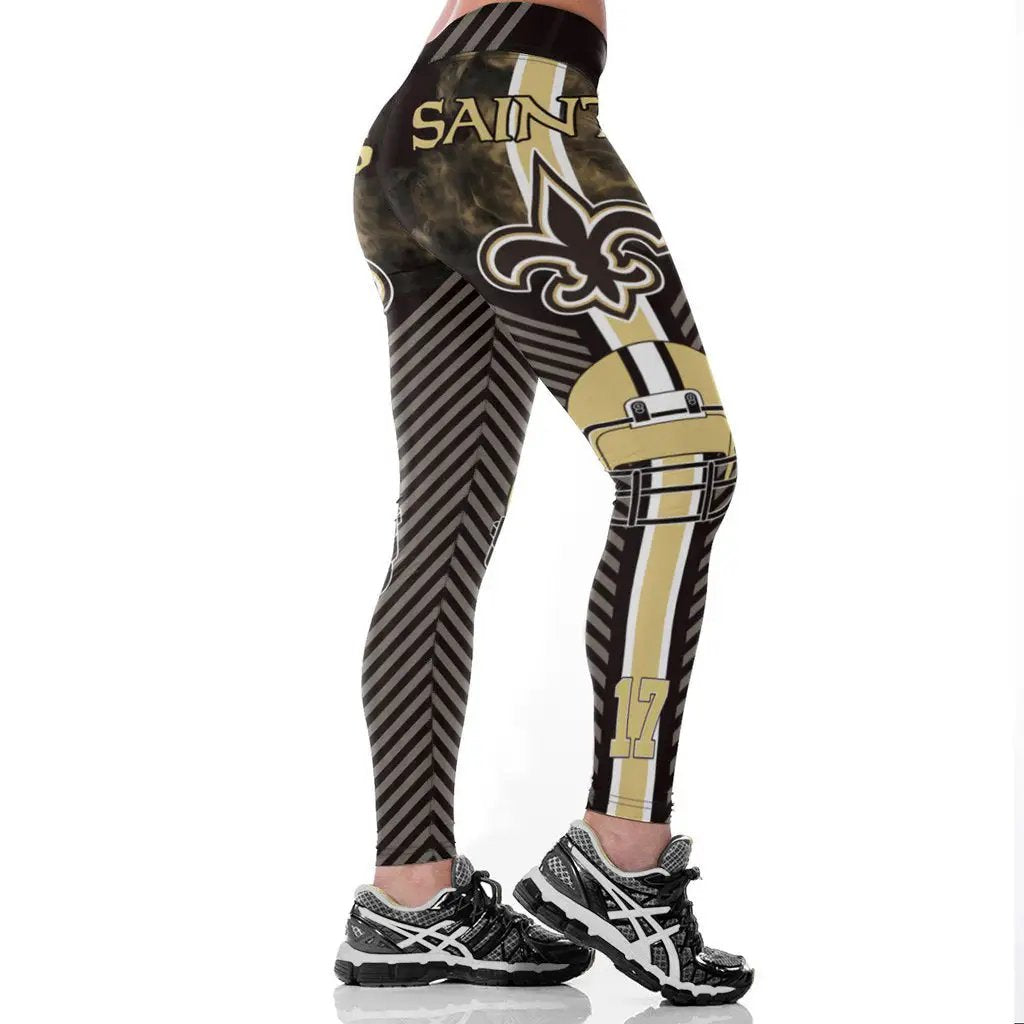 Yoga high waist fitness leggings featuring vibrant design and comfortable fit.