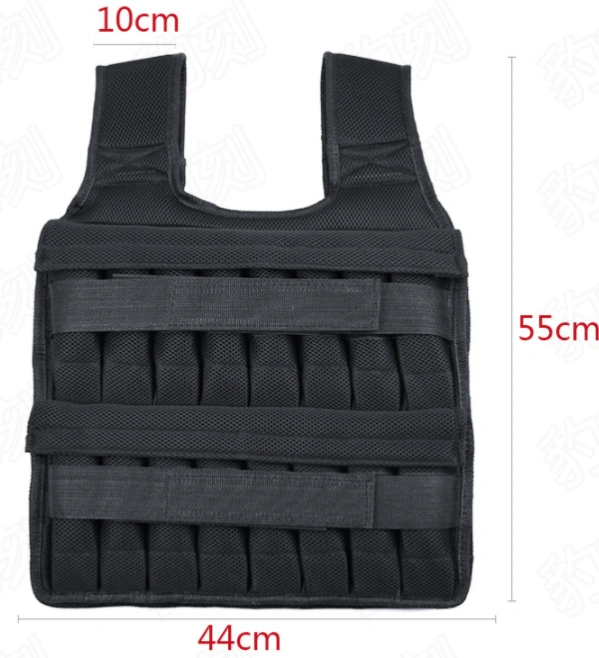 WILKYs0Running sport weight vest
 Material: breathable sandwich mesh
 
 Specification: empty vest leather (can hold 15kg), empty vest leather (can hold 35kg)
 
 Type: training a weight-bearing vest