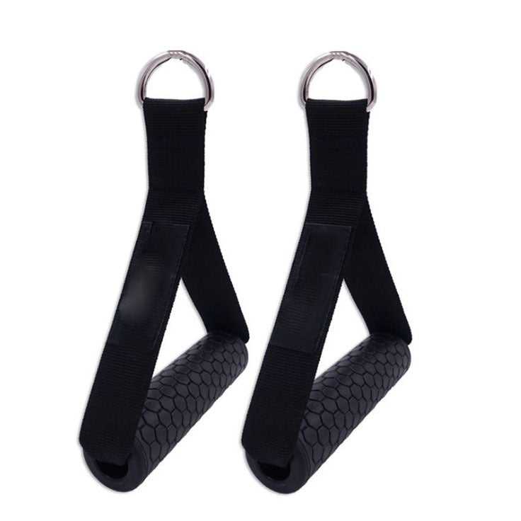 WILKYs0Gym Resistance Bands Handles Anti-slip Grip Strong
 Product information:


 Handle:TPE
 
 Tube length 13cm/5.1inch
 
 Tube diameter 3.5cm/1.38inch
 
 Webbing length 20cm/7.87inch
 
 Gourd hook length 7cm/2.75inch
 
