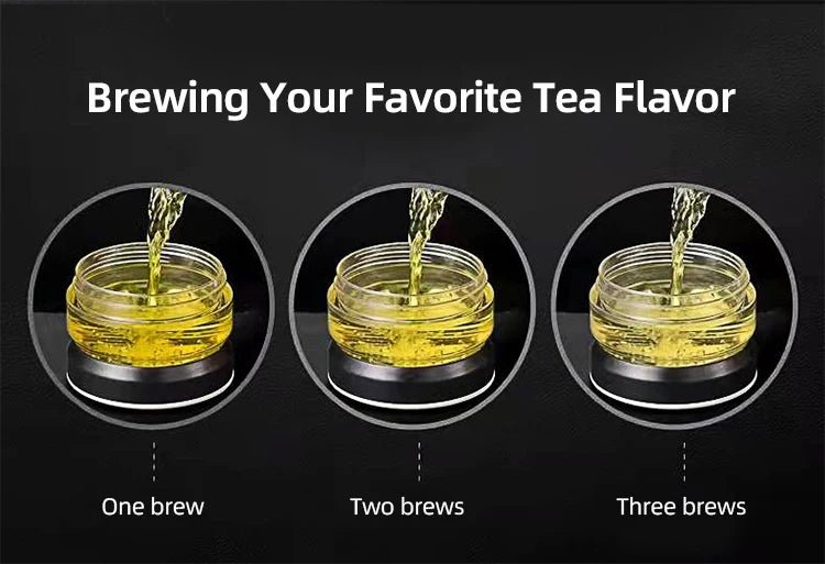 500ml Tea Infuser Vacuum Flask Stainless Steel Insulated Cup with Independent Tea Storage Handle Travel Mug Business Cup Gifts - WILKYs