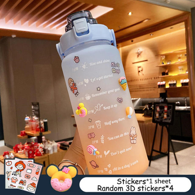 WILKYsWater bottleFitness Drinking BottleThe Fitness Bottle is the perfect way to stay hydrated and motivated throughout the day. Featuring a motivational design, time and volume markers, and a convenient c