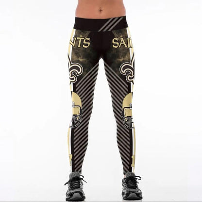 Yoga high waist fitness leggings with unique design, polyester fiber, available in multiple sizes.