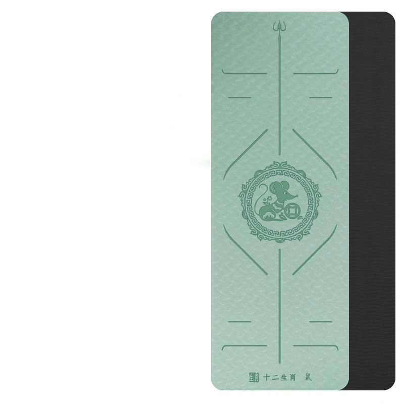 WILKYs0Zodiac Tpe Yoga Mat Widened Female Fitness Mat
 Product information:


 Material: TPE
 
 Thickness: 6/8 (mm)
 
 Product Category: Yoga Mat
 
 Specifications: 6MM, 8MM (cm)
 
 Pattern: Asana guide line


 


 Pac