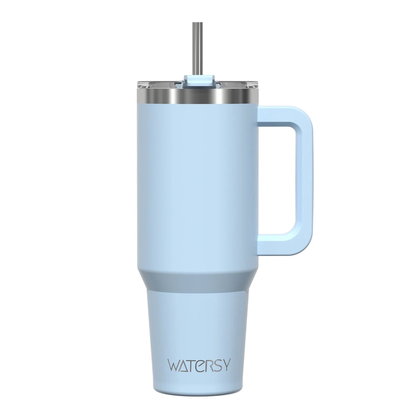 591ml Stainless Steel Insulated Cup 20oz Tumbler with Handle and Straw Keep Cold and Hot Thermal Mug Portable Car Travel Mug - WILKYs
