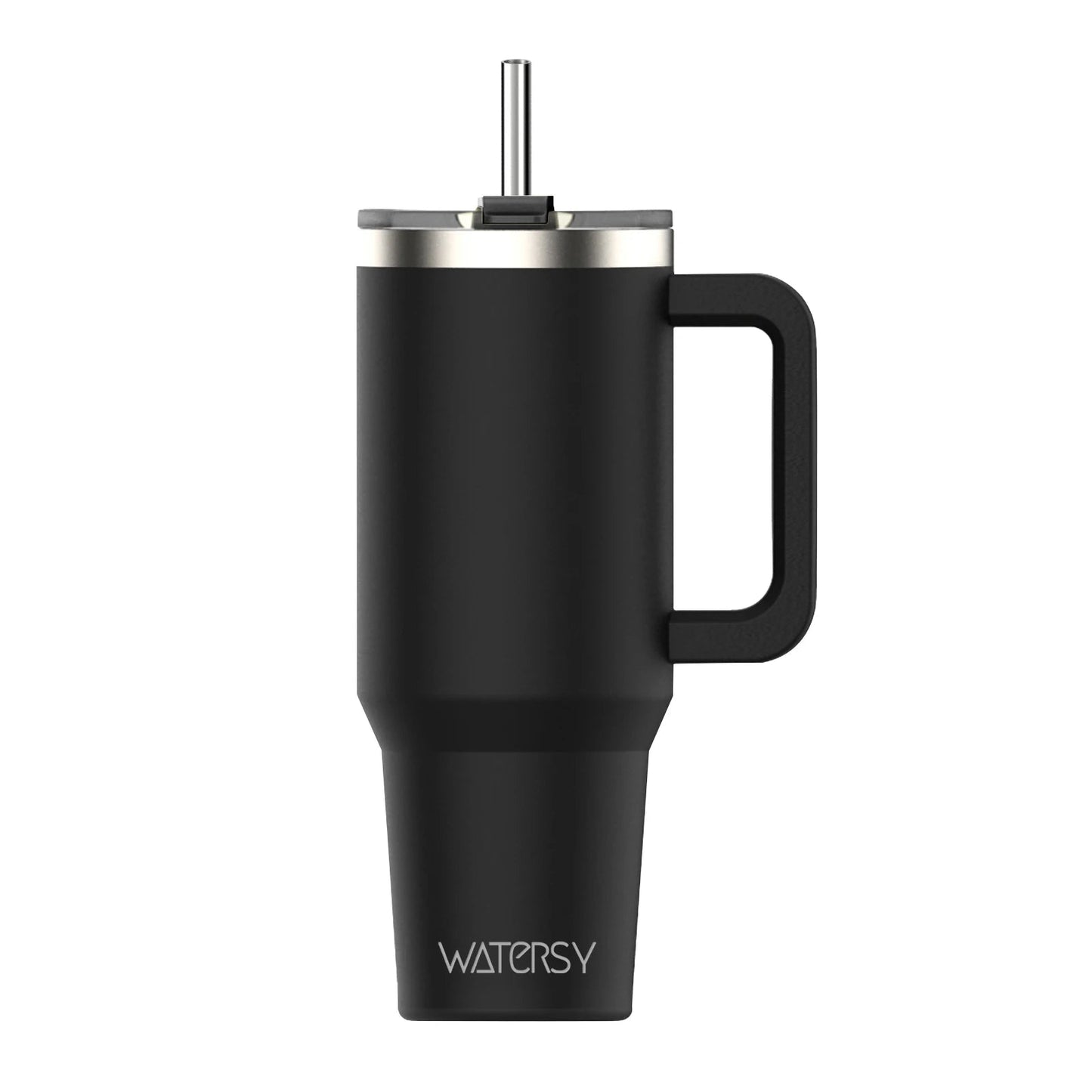 591ml Stainless Steel Insulated Cup 20oz Tumbler with Handle and Straw Keep Cold and Hot Thermal Mug Portable Car Travel Mug - WILKYs