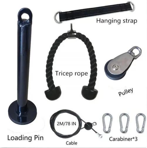 WILKYs0Portable Limited Fitness Equipment X Piece Set Fitness DIY Pulley Rope
 Product information:
 

Packing: Neutral carton size 36*14*8cm

 
 Packing list:
 
 


 Fitness Equipment Set*1
 
 
 
