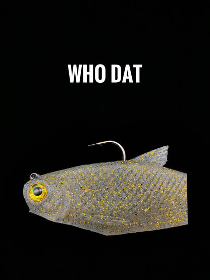 6" Bacca Burrito Medium Sink Swimbait – Premium Fishing Lure - WILKYs
