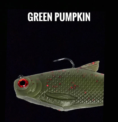 6" Bacca Burrito Medium Sink Swimbait – Premium Fishing Lure - WILKYs