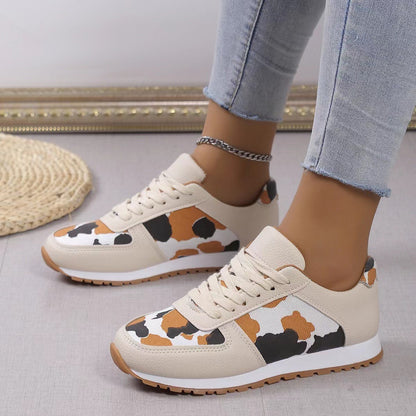 WILKYsWomen ShoesFashion Leopard Print Lace-up Sports Shoes For Women Sneakers Casual RDo you love animal prints and comfortable shoes? If so, you will adore the Fashion Leopard Print Lace-up Sports Shoes from wilkysfitness.com!
These shoes are not onl