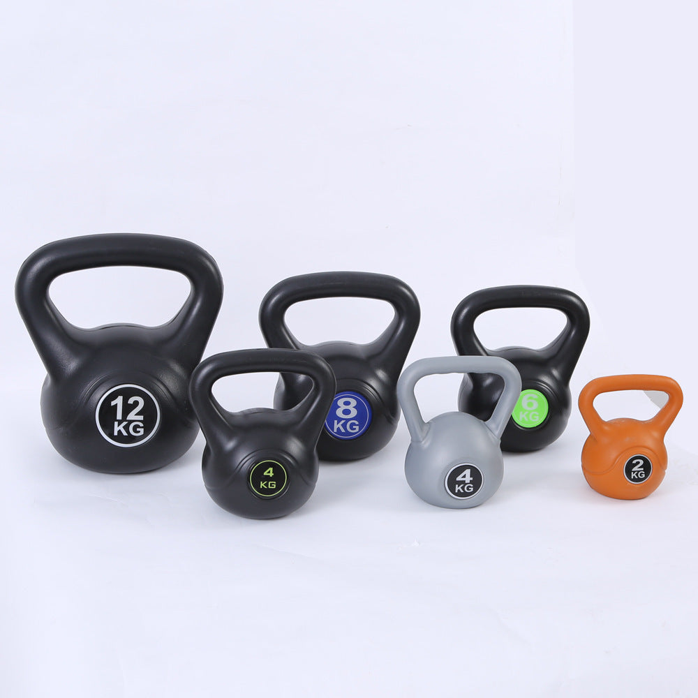 WILKYs0Weight Loss And Hip Lifting Strength Training Kettlebell
 Product information:
 
 Material: PE
 
 Specification: 50 (CM)
 
 Applicable scene: fitness equipment, fitness, sports trend
 
 Weight: 2kg, 4kg, 6kg, 8kg,


 
 
 