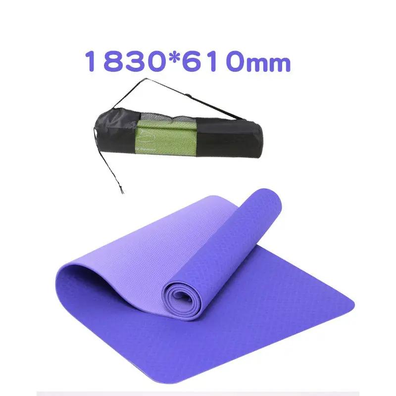 WILKYs0Non-slip tpe yoga mat
 Material: Environmental protection TPE
 
 Specification: 6MM
 
 
 Features:
 
 1. Small and light, easy to carry and carry in a yoga bag after the roll.
 
 2. Soft