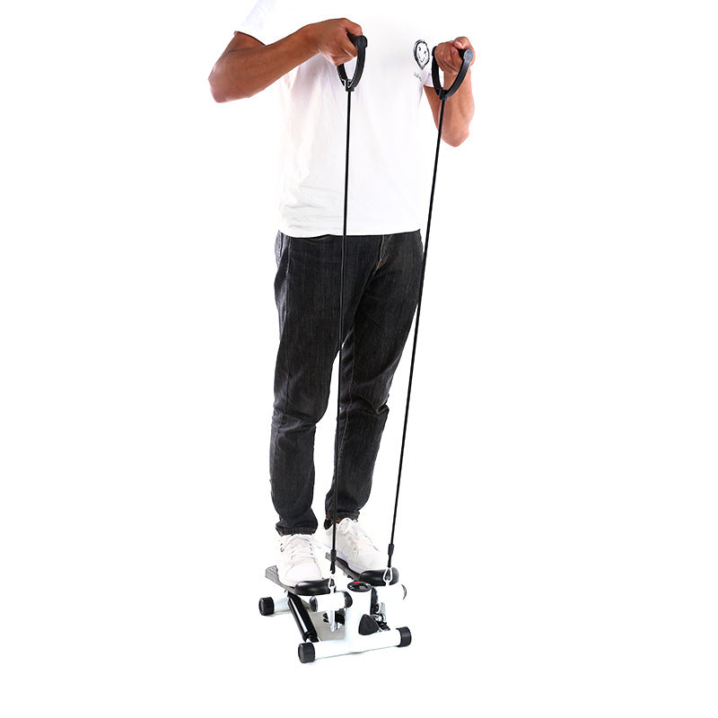 WILKYs0Twisting Stovepipe Home Mountaineering Multifunctional Stepper
 Product Information:
 
 Product name: Multifunctional stepper
 
 Resistance: hydraulic
 
 Maximum load: 100 (kg)
 
 Specifications (length * width * height): 33*29