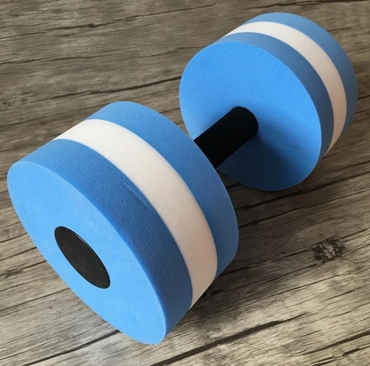 WILKYs0Water sports aerobics dumbbells
 Material: EVA
 
 Specification: 27 (cm)
 
 Applicable scenarios: fitness equipment, sports trends, fitness beauty, extreme challenges, swimming and wading
 


 Wei