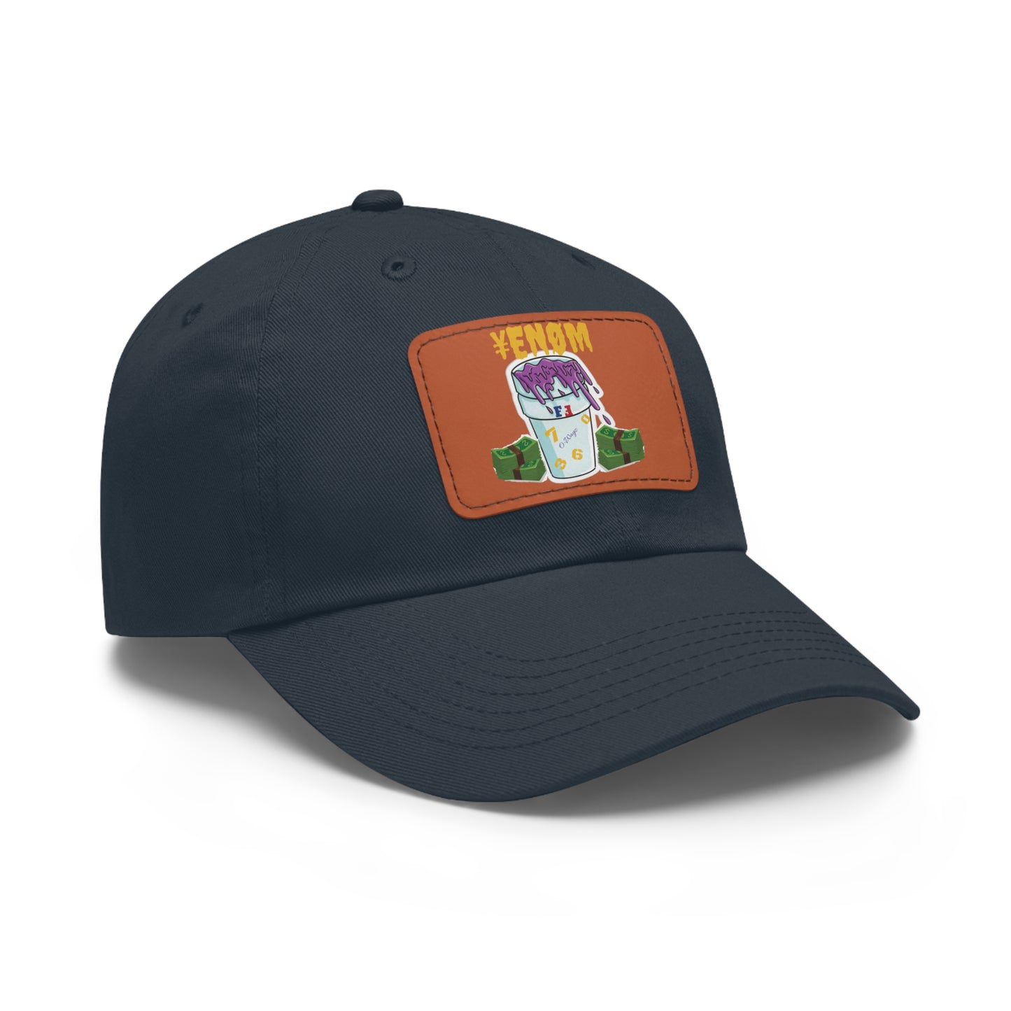 WILKYsHatsKeyan Dad Hat with Leather Patch (Rectangle)Introducing the Keyan Dad Hat, the perfect blend of sports and style. This baseball cap features a trendy dad hat design and a sleek leather patch in a unique rectan