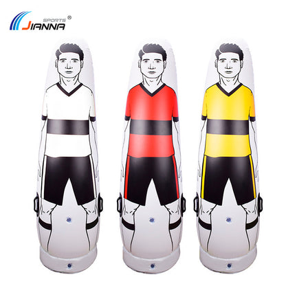 WILKYs0Portable Football Inflatable Human Wall Training Equipment
 Product information:


 
 Material: pvc
 
 Specifications: 175 195 205
 
 Applicable scene: foot basket sports
 
 Color: white 160cm, yellow 160cm, red 160cm, whit