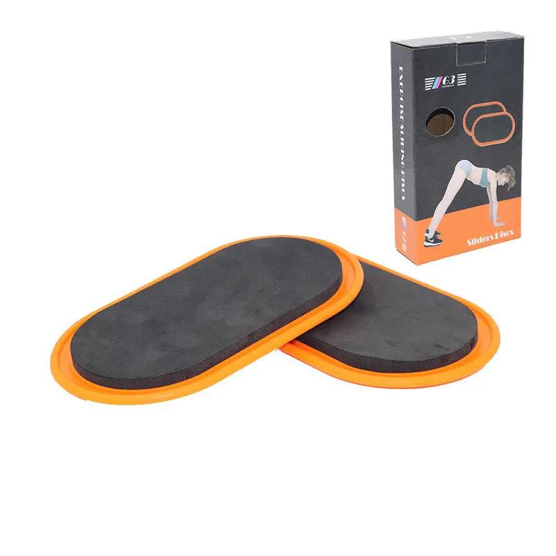 WILKYs0Rapid fitness sliding mat
 Material: ABS
 
 Applicable scene: fitness equipment, fitness body
 
 Specification: Oval
 
 Color: blue, red, black, pink, orange


 
 
 
 


 
 
 
