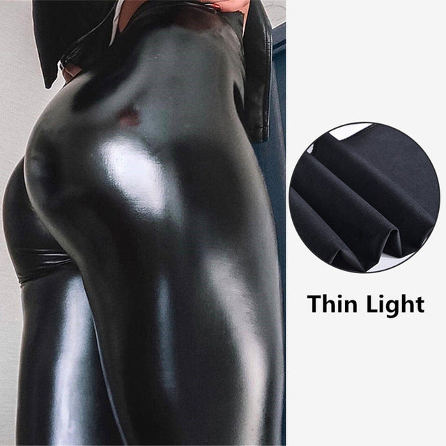 WILKYsLeggingsHigh Waist LeggingsIntroducing our amazing new high waist leggings! These PU leather leggings are perfect for any woman who wants to look sexy and stylish. They are made of a high qual