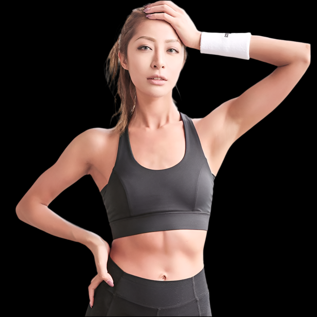 New Style White Strap Push Up Sports Bra for Women yoga top