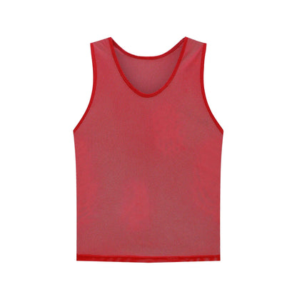 6PCS Children Adults Soccer Pinnies Quick Drying Football Jerseys Vest Scrimmage Practice Sports Vest Breathable Team Training - WILKYs