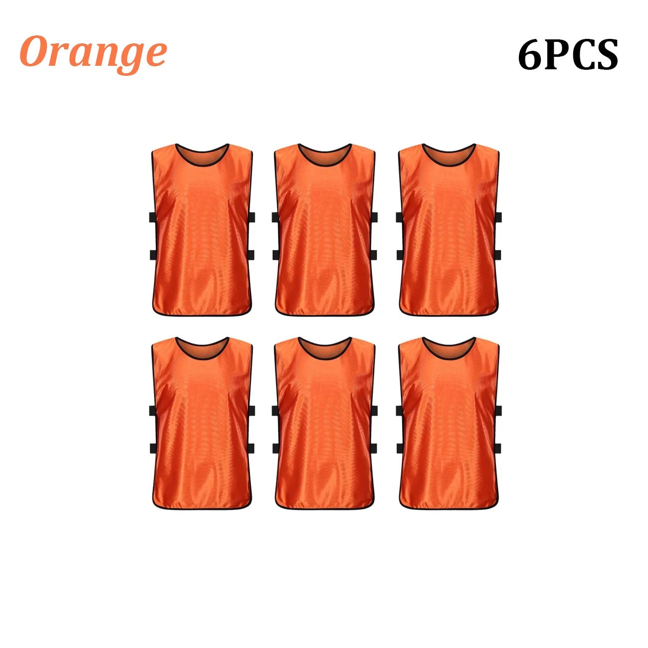 6PCS Soccer Pinnies Quick Drying Football Team Jerseys Sports Soccer Team Training Practice Youth Adult Basketball Sports Vest - WILKYs