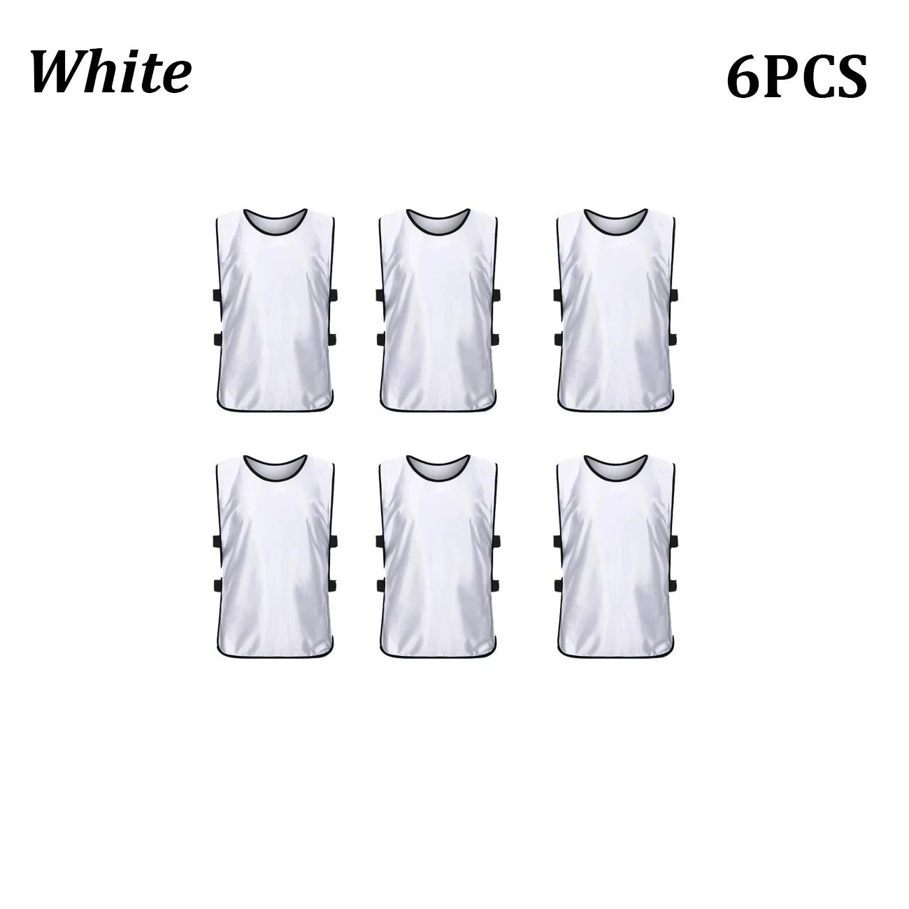 6PCS Soccer Pinnies Quick Drying Football Team Jerseys Sports Soccer Team Training Practice Youth Adult Basketball Sports Vest - WILKYs