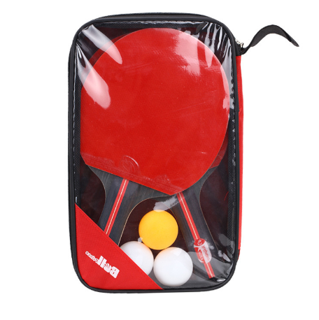 WILKYs0Table Tennis Bat Racket Set With Bag
 Overview：
 
 1. Made of Black and Red Carbon Fiber Blade, of Great Inner Power.
 
 2. Super Lightweight Design, Comfortable to Handle and Control for Children and 