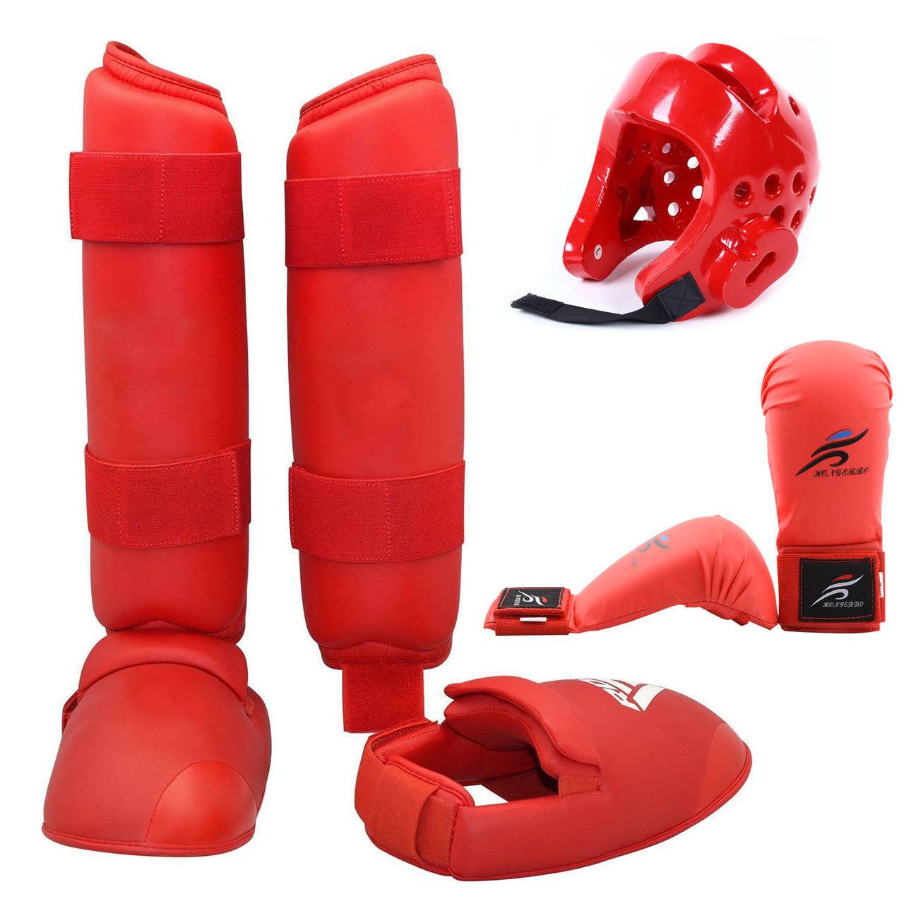 Karate Taekwondo protector de pierna casco guante de boxeo equipo de protección