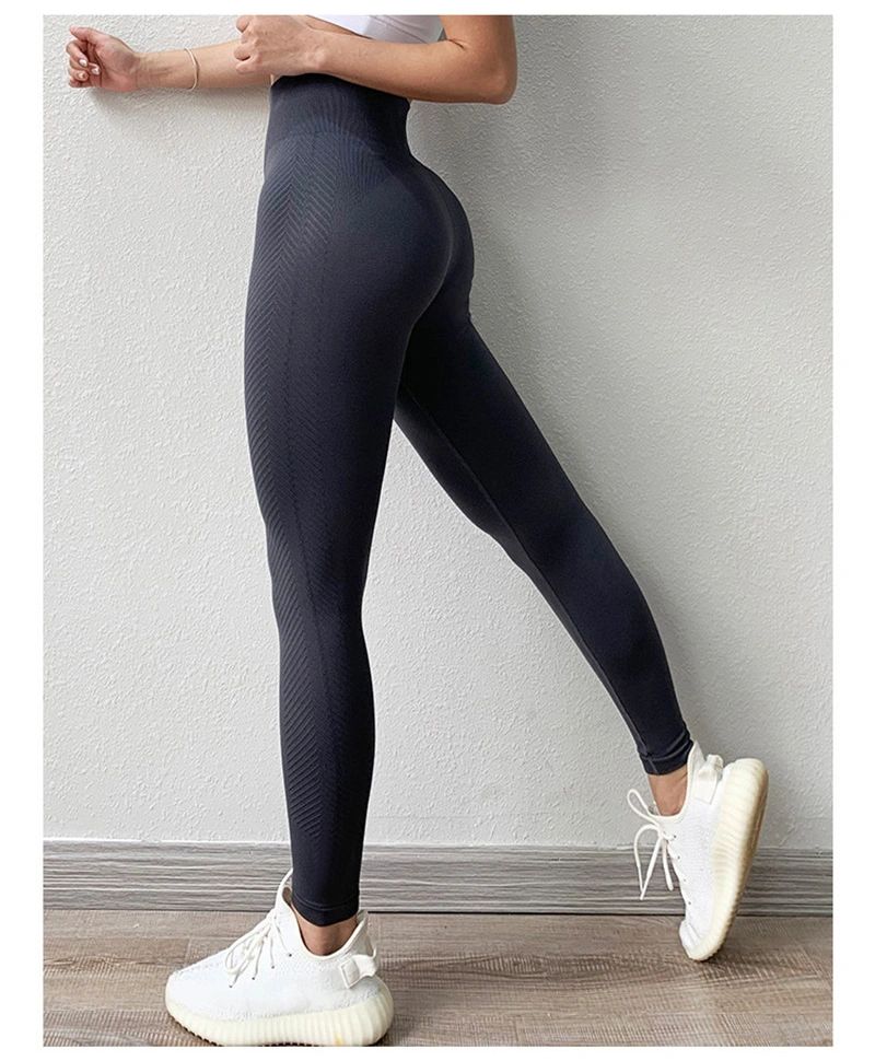 Women's yoga fitness pants in black, showcasing a comfortable and flexible fit suitable for athletic activities.