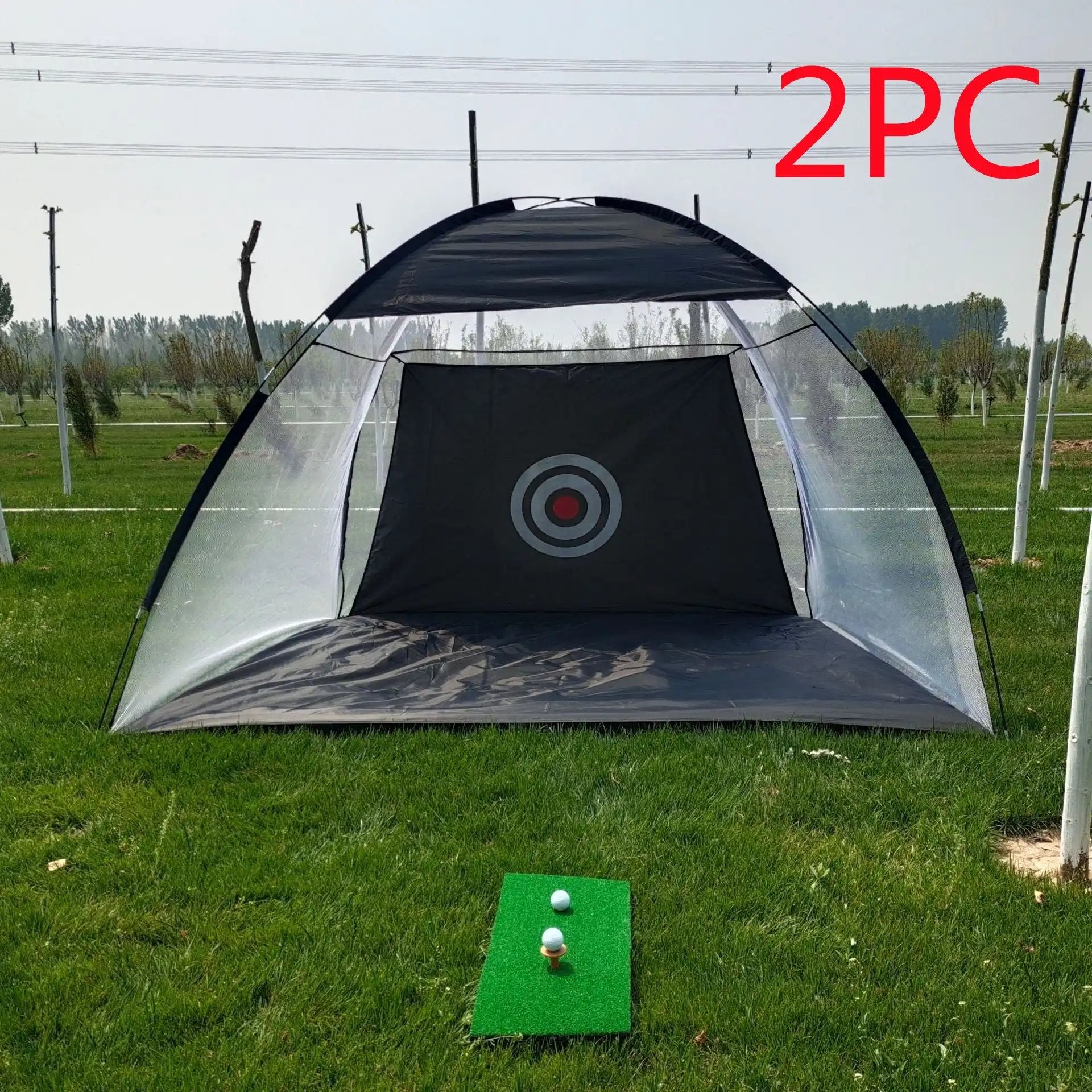 WILKYsExercise EquipmentGolf Practice Net Tent Golf Hitting Cage Garden Grassland Practice Ten
 Overview
 
 -This is a fantastic golf practice net cage for any golfer to practice outdoors in the comfort of their own backyard or nearby park.
 
 -It can be used