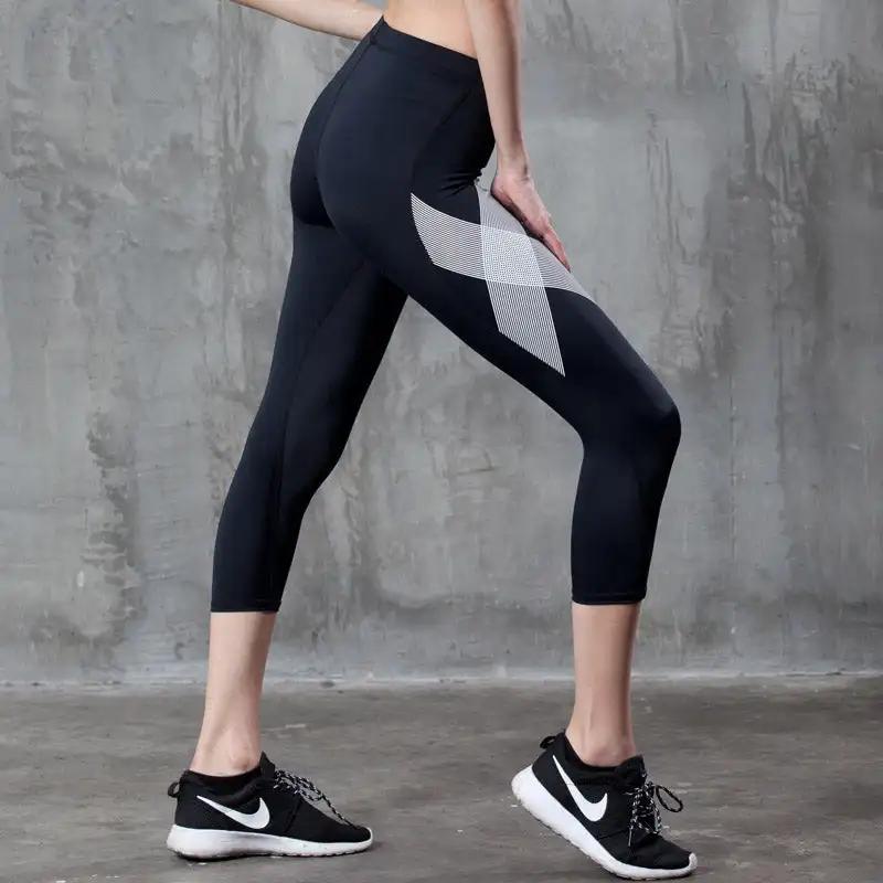 WILKYs0Women's Yoga Fitness Pants
 Applicable age: adult
 
 Style: stretch, sports and leisure, tight
 
 Fabric name: Lycra
 
 Fabric composition: nylon/nylon
 
 Fabric composition content: 80 (%)
 