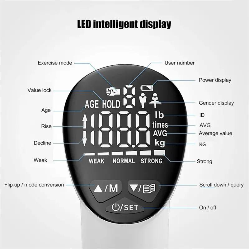 Digital Electric Hand Gripper with LED Display and Strength Measurement Features