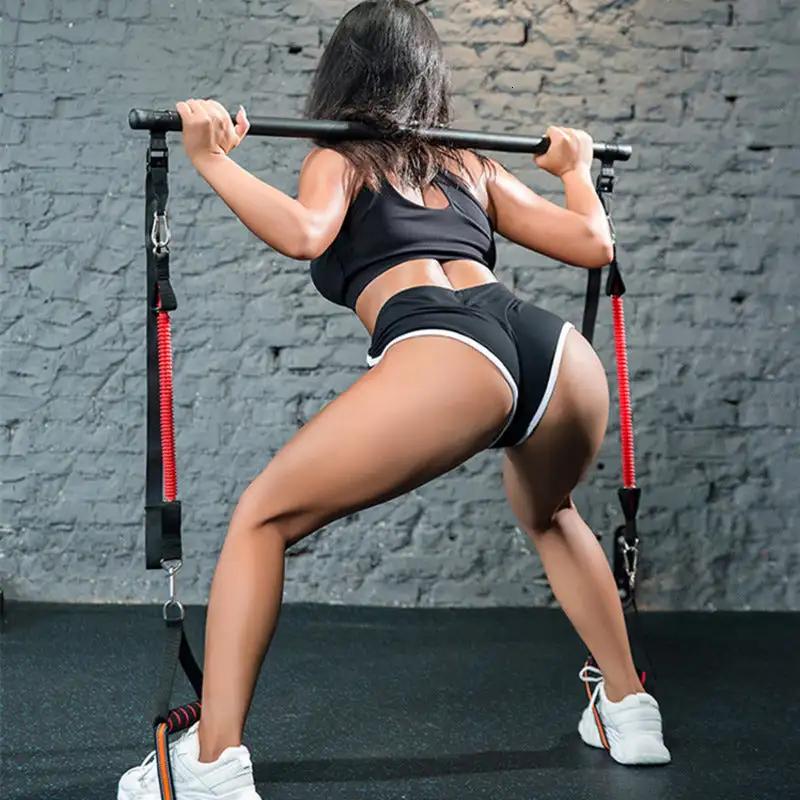 WILKYs0Body Workout Trainer Bar with Resistance Bands Rubber Buckles
 
 
 
 Overview:
 
 
  
 

For strength training, multiple training actions available.

 


 
 
 Specifications:
 
 


 
 Material: 
 
 emulsion


 
 Size
 : 
 
 po