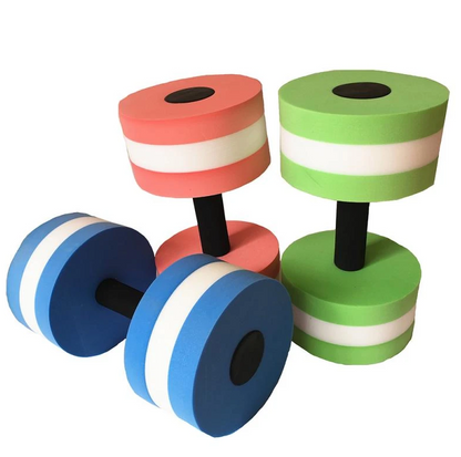 WILKYs0Water sports aerobics dumbbells
 Material: EVA
 
 Specification: 27 (cm)
 
 Applicable scenarios: fitness equipment, sports trends, fitness beauty, extreme challenges, swimming and wading
 


 Wei