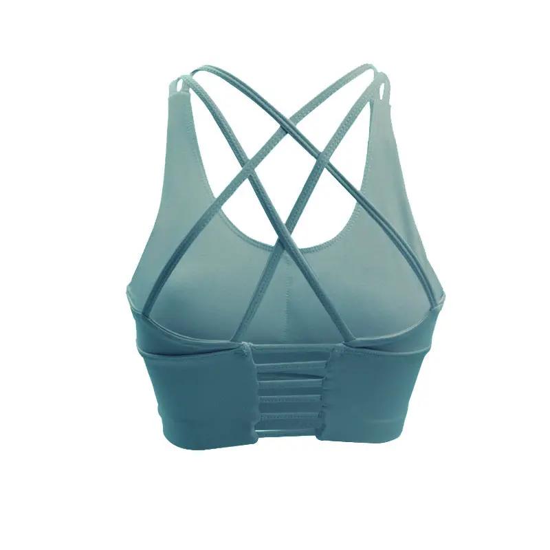 WILKYs0Yoga vest-style fitness bra
 Main fabric composition: nylon/nylon
 
 The content of the main fabric composition: 87 (%)
 
 Lining composition: spandex
 
 Lining ingredient content: 13 (%)


 
