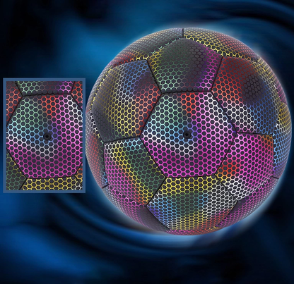 Fútbol cosido a máquina Fútbol luminoso reflectante