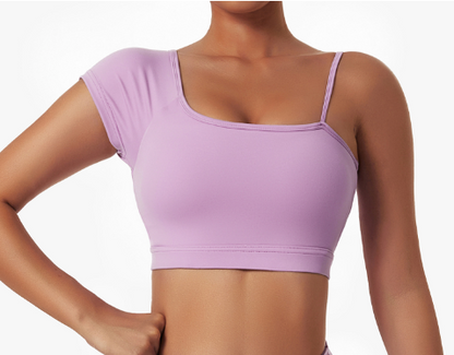 WILKYsCrank TopSummer Sexy Oblique Shoulder Yoga Clothes TopsLooking to add a bit of flair to your casual or workout wardrobe this summer? Our Summer Sexy Oblique Shoulder Yoga Clothes Top is the perfect addition! This stylish