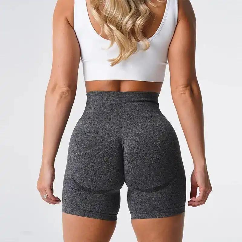 Women's Yoga Shorts Fitness Pants, spandex blend, suitable for sports and yoga.