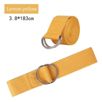 WILKYsFitness equipmentPure Cotton Yoga Stretch Belt Fitness Tension BeltTake your yoga practice to the next level with our Pure Cotton Yoga Stretch Belt! This fitness tension belt is made of high-quality cotton, providing comfort and sup