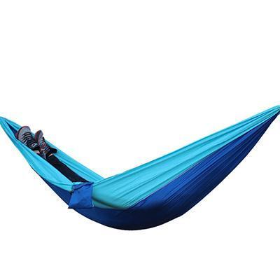 WILKYsHammockBackpacking Hammock - Portable Nylon Parachute Outdoor Double Hammock
Overview - Made of 210T parachute nylon fabric, portable and durable - Weight capacity is within 150kg, suitable for one person - Easy to be cleaned and dry quickly