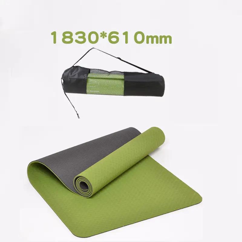 WILKYs0Non-slip tpe yoga mat
 Material: Environmental protection TPE
 
 Specification: 6MM
 
 
 Features:
 
 1. Small and light, easy to carry and carry in a yoga bag after the roll.
 
 2. Soft