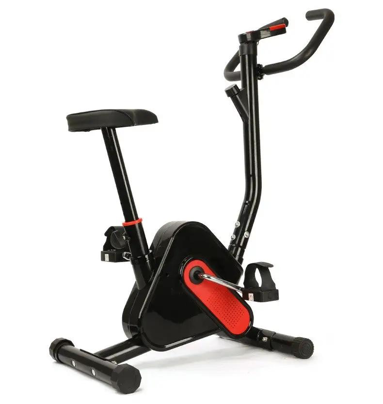 Exercise bike with durable webbing providing stability and support for safe workouts.