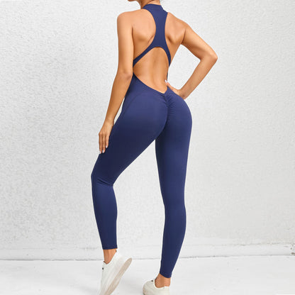 WILKYsJumperZippered Yoga Fitness Jumpsuit Sleeveless Tummy Control Stretch Shapew


This zippered yoga fitness jumpsuit is designed to enhance your curves and support your body during your workouts. It features a sleeveless design, a tummy contro