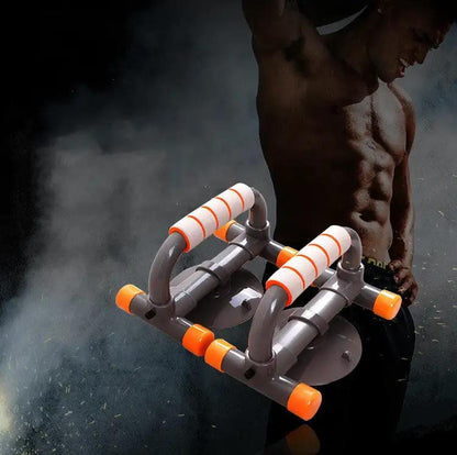 WILKYs0Fitness Exercise Home Fitness Push Up Bracket
 Product information:


 Material: metal
 
 Applicable scenarios: fitness equipment, fitness body, sports trends
 
 Color: orange gray


 
 
 Size information:
 

S