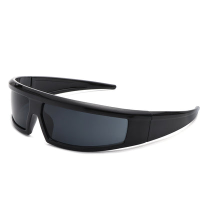 Starwise - Futuristic Y2K Wrap Around Sports Sunglasses-3