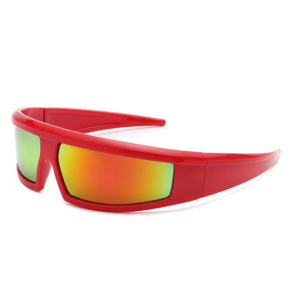 Starwise - Futuristic Y2K Wrap Around Sports Sunglasses-0